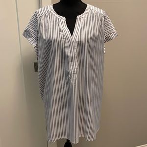 Plus size 3X short sleeve blouse